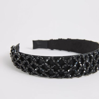 Wide Beaded Headband