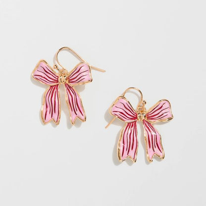Christmas Bows Drop Earrings