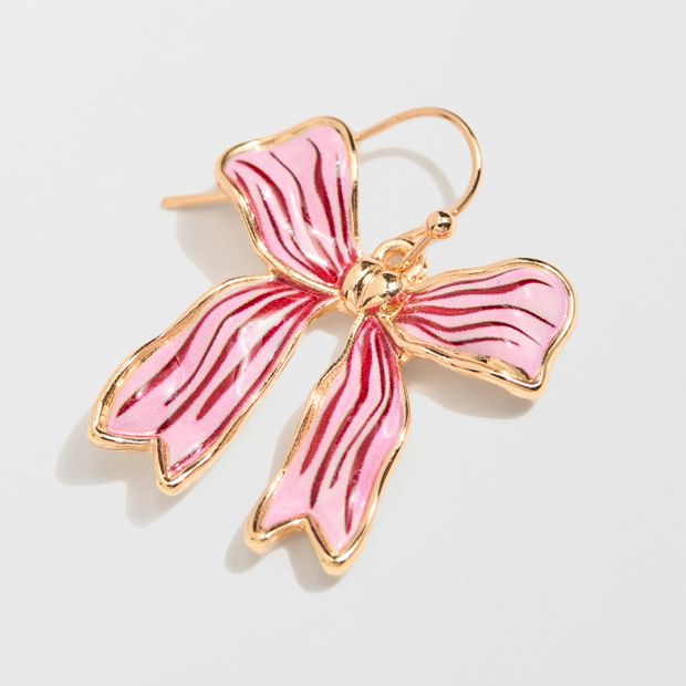 Christmas Bows Drop Earrings