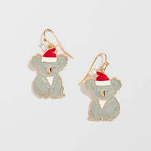 Christmas Koala Drop Earrings
