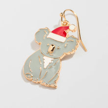 Christmas Koala Drop Earrings