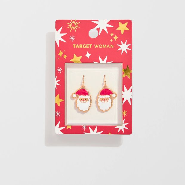 Christmas Santa Drop Earrings