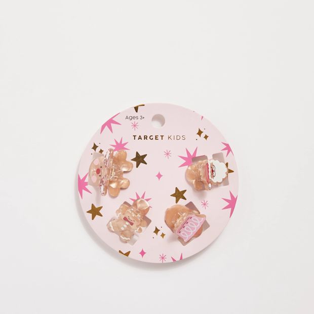 4 Pack Novelty Christmas Claw Clips