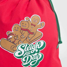 Christmas Sleigh The Day Drawstring Bag