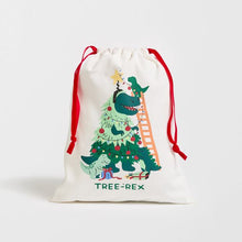 Cotton Tree Rex Christmas Drawstring Bag