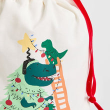 Cotton Tree Rex Christmas Drawstring Bag