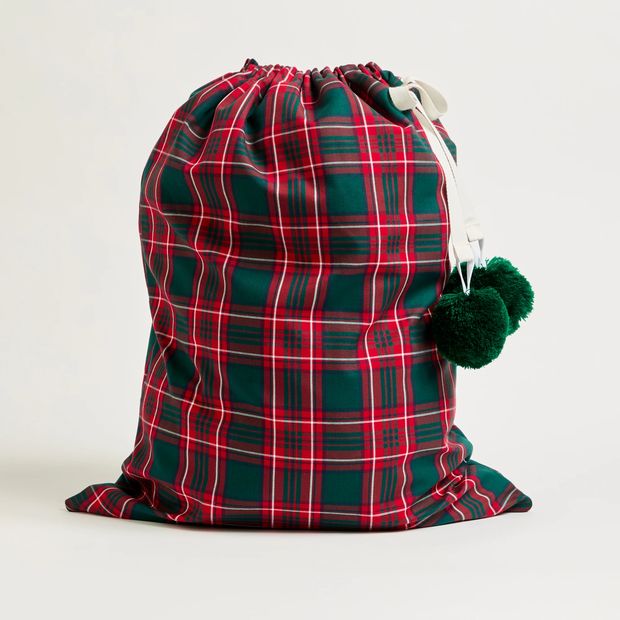 Christmas Family Matching Tartan Santa Sack