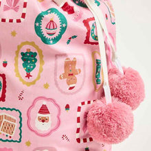 Cotton Christmas Icons Santa Sack