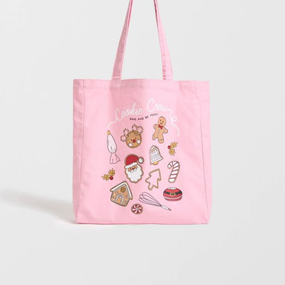 Cotton Cookie Crew Christmas Tote Bag