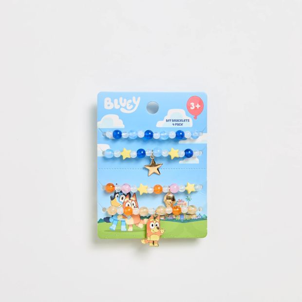 Bluey & Bingo 4 Pack Bracelet Set