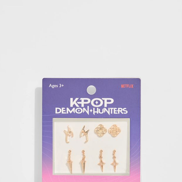 KPop Demon Hunters 4 Pack Stud Earrings