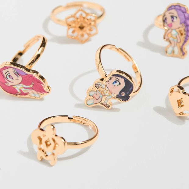 KPop Demon Hunters 6 Pack Rings Set