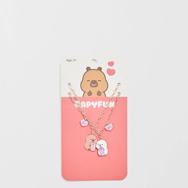 CapyFun Capybara 2 Pack BFF Necklaces