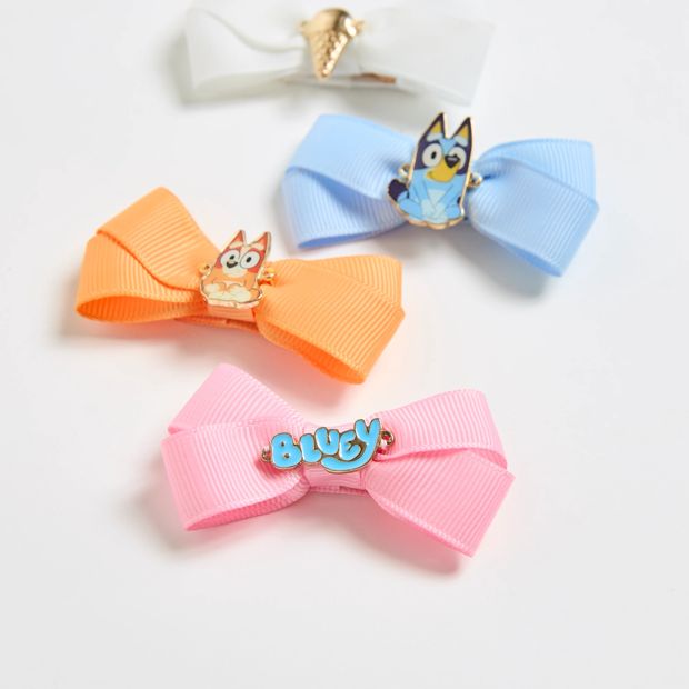 Bluey & Bingo 4 Pack Bow Clips