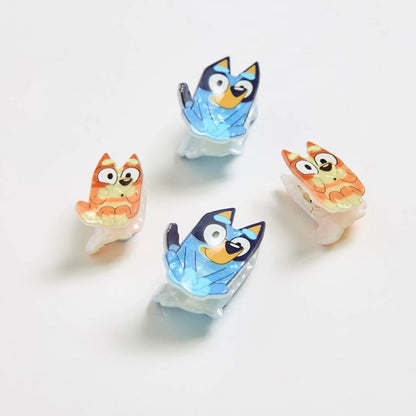 Licensed Bluey & Bingo 4 Pack Mini Claw Clips