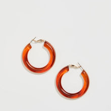 Resin Hoop Earrings