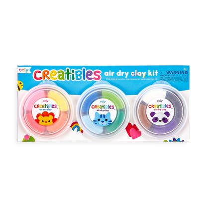 Ooly Creatibles DIY Air Dry Clay Kit 12 Colours Playdough Sand Toys Sensory Toys Art and craft for kids 6yrs+