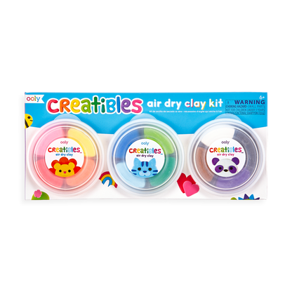 Ooly Creatibles DIY Air Dry Clay Kit 12 Colours Playdough Sand Toys Sensory Toys Art and craft for kids 6yrs+