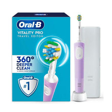 *ORAL B VITALITY PRO D/C E-TOOTHBRUSH + CASE  LILAC 1 PACK