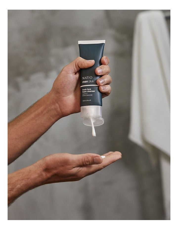 Mens Plus Fresh Face Foam Cleanser 100ml