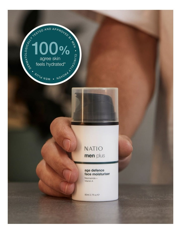 Mens Plus Age Defence Face Moisturiser 80ml