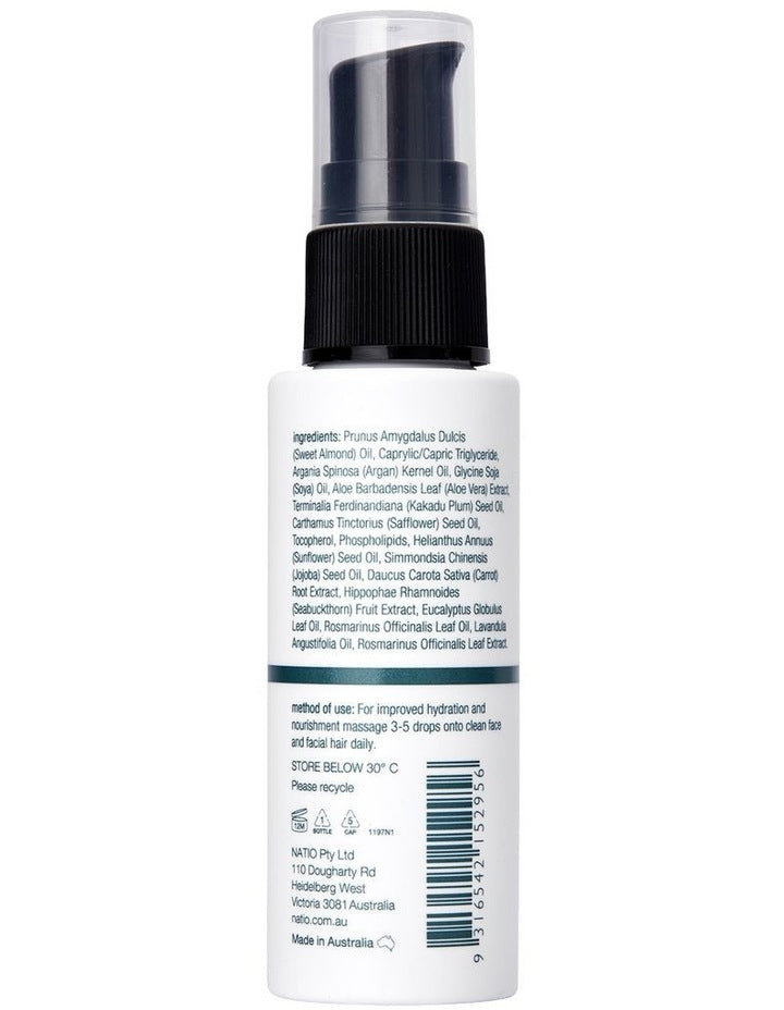 Mens Plus Dual Action Face and Beard Oil 30ml
