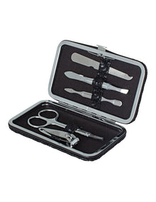 Manicure Set in Herringbone Licorice