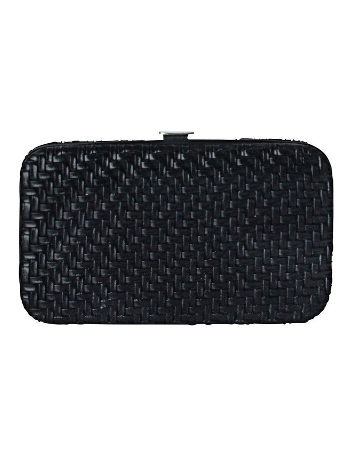 Manicure Set in Herringbone Licorice