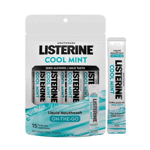 LISTERINE COOL MINT MOUTHWASH SACHETS 15 PACK