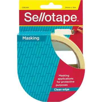Sellotape Masking Tape 24Mm X 18M each