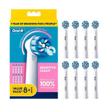 *ORAL B SENSITIVE CLEAN REFILL BRUSH HEADS 8 PACK