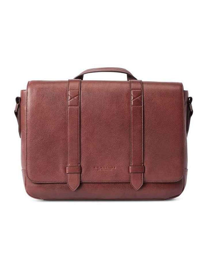 Leather Messenger Bag - Whiskey