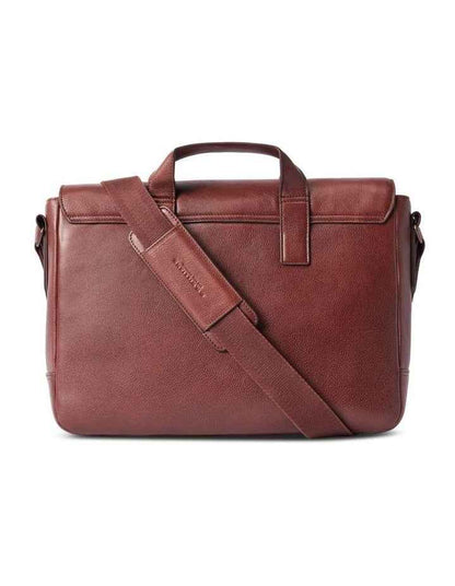 Leather Messenger Bag - Whiskey