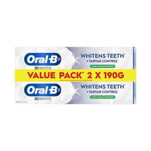 ORAL B 3D WHITE LONG LASTING TOOTHPASTE 2 PACK