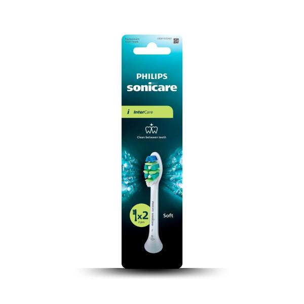 *PHILIPS SONICARE INTERCARE REFILL BRUSH HEADS WHITE 2 PACK