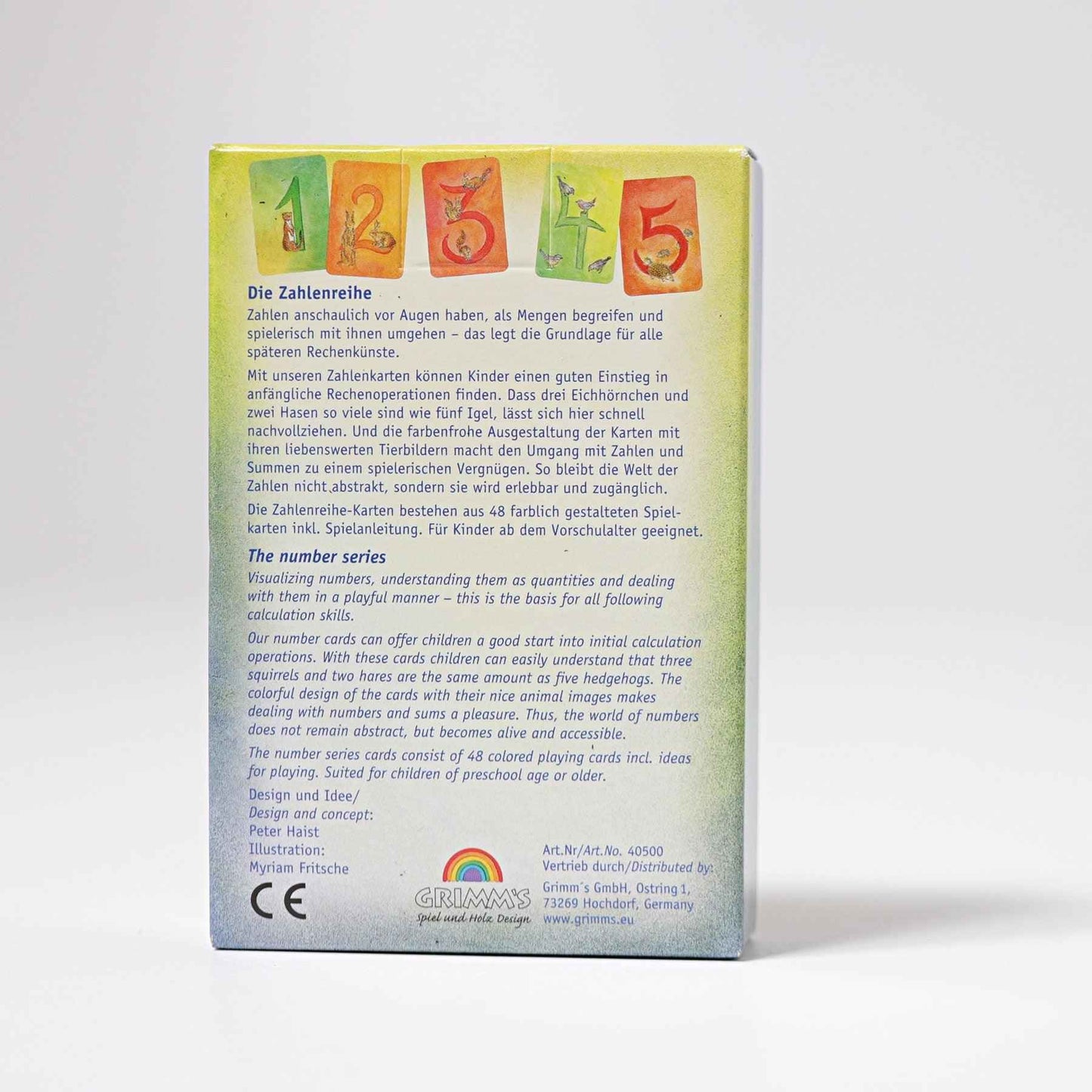 Grimm's Waldorf Education Number Series 48 Cards Cognitive Early Math Games for Kids 4yrs+