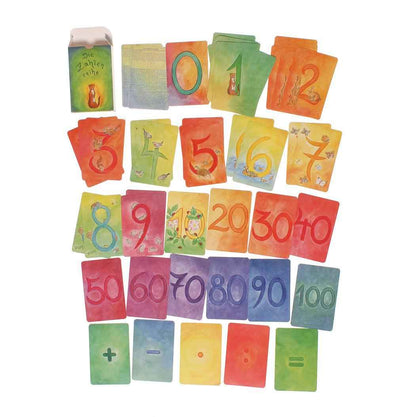 Grimm's Waldorf Education Number Series 48 Cards Cognitive Early Math Games for Kids 4yrs+