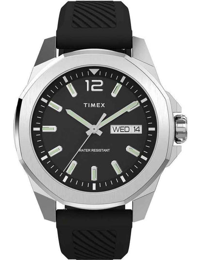 Essex Ave Rubber Watch in Black