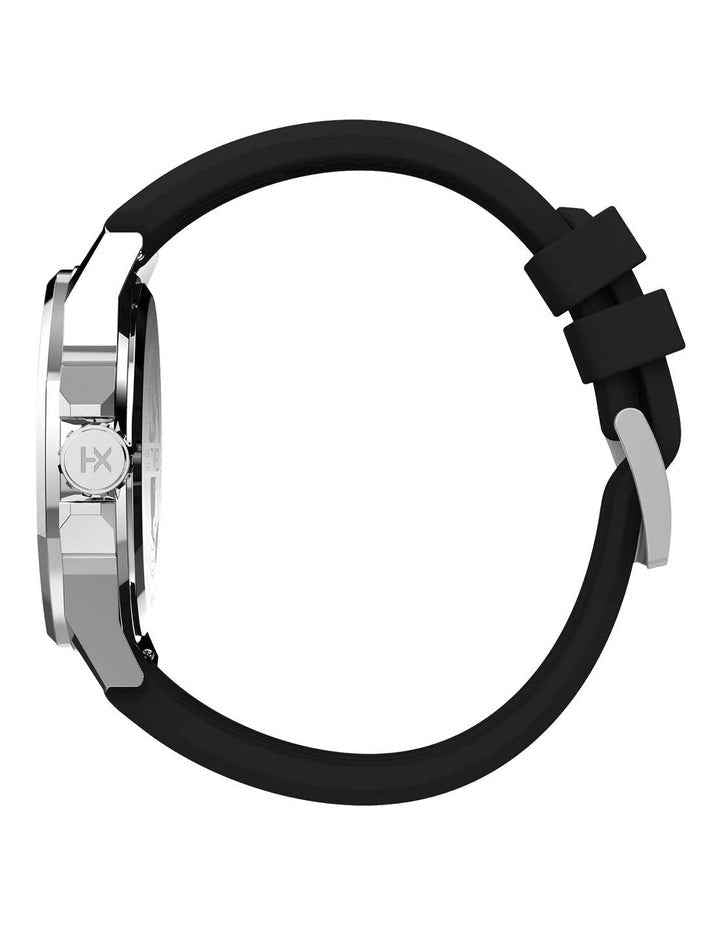 Essex Ave Rubber Watch in Black