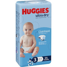 Huggies Ultra Dry Nappies Boys Size 3 (6-11kg) 44 pack
