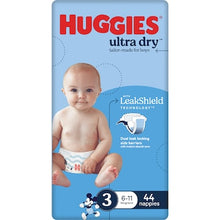 Huggies Ultra Dry Nappies Boys Size 3 (6-11kg) 44 pack