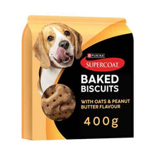 SUPERCOAT PEANUT BUTTER & OATS BAKED BISCUITS DOG TREATS 400 GRAM