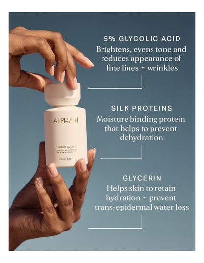 Liquid Gold Exfoliating Treatment with 5% Glycolic Acid 100ml