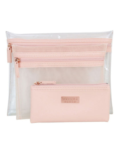 Jenna Trio Purse in Blush Pink