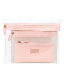 Jenna Trio Purse in Blush Pink