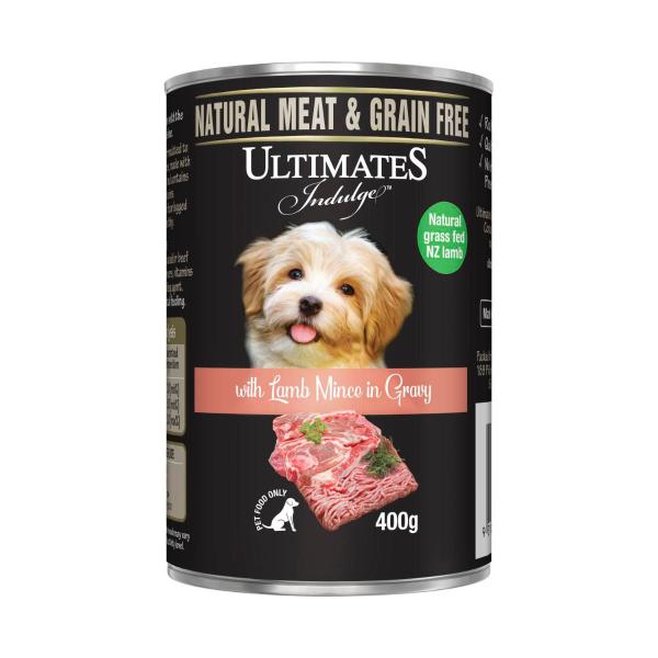 ULTIMATES LAMB MINCE IN GRAVY DOG FOOD 400 GRAM