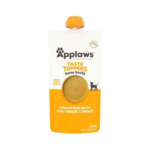 APPLAWS TASTE TOPPERS CHICKEN BONE BROTH DOG FOOD 200G