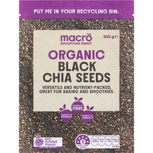 Macro Organic Black Chia Seeds 300g