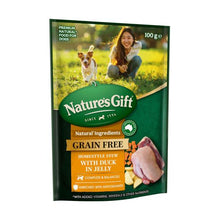 NATURE'S GIFT GRAIN FREE HOMESTYLE STEW WITH DUCK IN JELLY DOG FOOD 100G