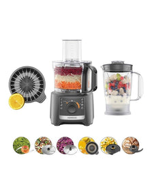 MultiPro Compact All-in-One System Food Processor and Blender FDP31360GY